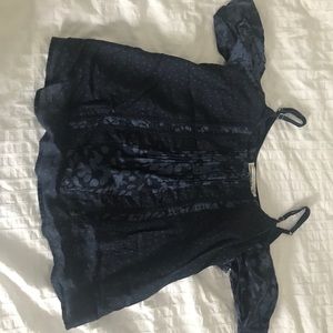 Open shoulder blouse